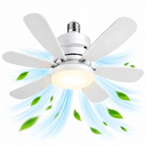 Ventilador de Techo LED de 6 Aspas con Control Remoto 30 W para Dormitorio, Oficina y Hogar