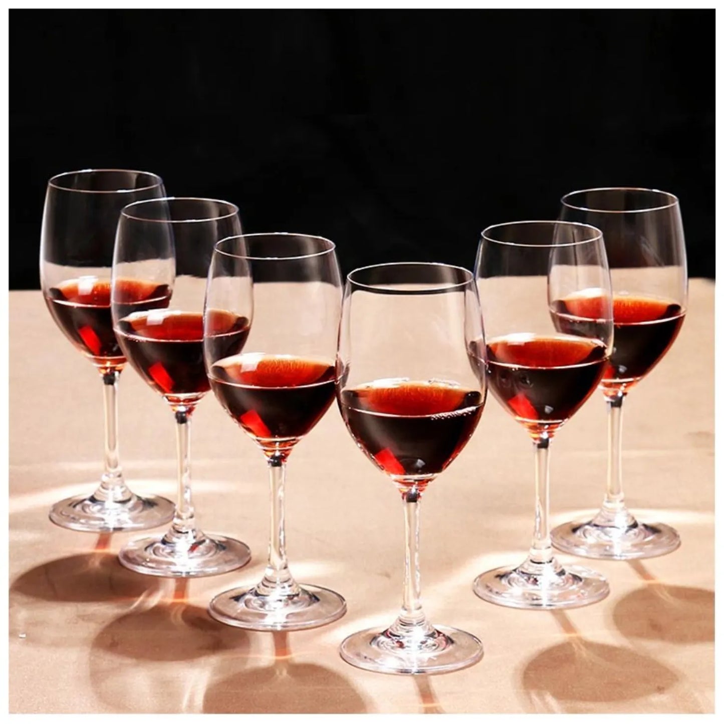 Set x6 copas de vino elegante
