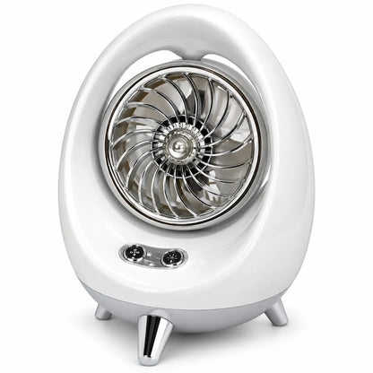 Mini Ventilador de Mesa con Humidificador y Spray de Agua, USB
