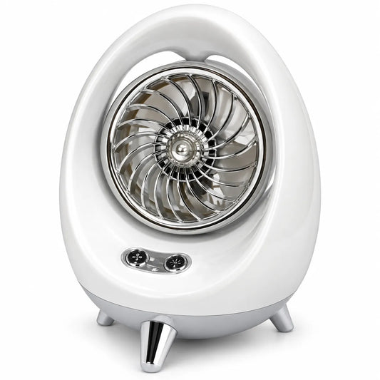 Mini Ventilador de Mesa con Humidificador y Spray de Agua, USB
