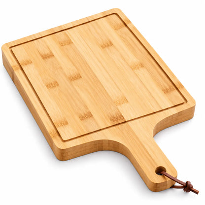 Tabla para Pizza de Bambú con Mango 40 cm para Servir y Cortar