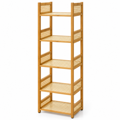 Repisa Organizadora de 5 Niveles 130 x 33 cm para Baño, Dormitorio, Cocina y Hogar