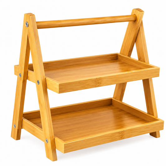 Organizador de 2 Niveles Multiuso para Cocina, Baño y Hogar 21 x 21 x 30 cm