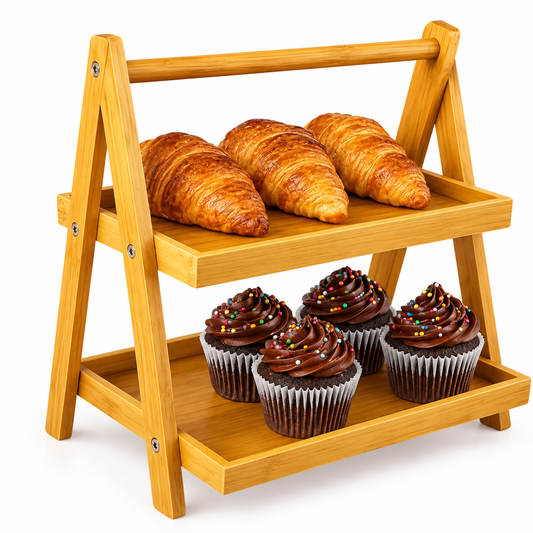 Organizador de 2 Niveles Multiuso para Cocina, Baño y Hogar 21 x 21 x 30 cm