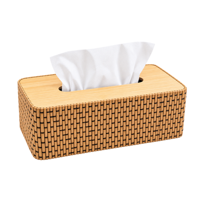 Servilletero de bambú para mesa organizador para cocina, comedor y baño