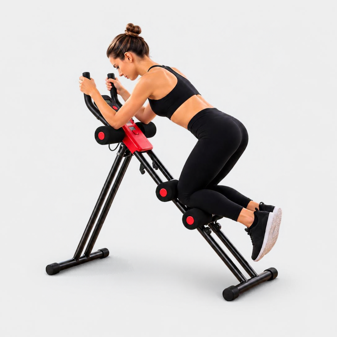 Máquina de Ejercicio Abdominal para Cintura con Monitor y 3 Posiciones