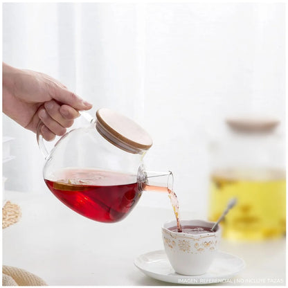 Tetera de Vidrio 1500ML con Tapa
