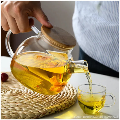 Tetera de Vidrio 1500ML con Tapa