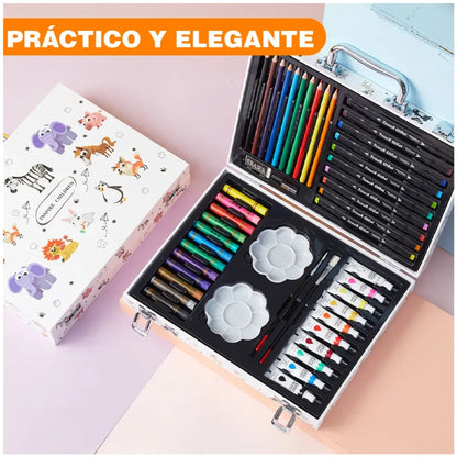 Set de Arte Set lápices de Colores Acuarelas 68 pzs