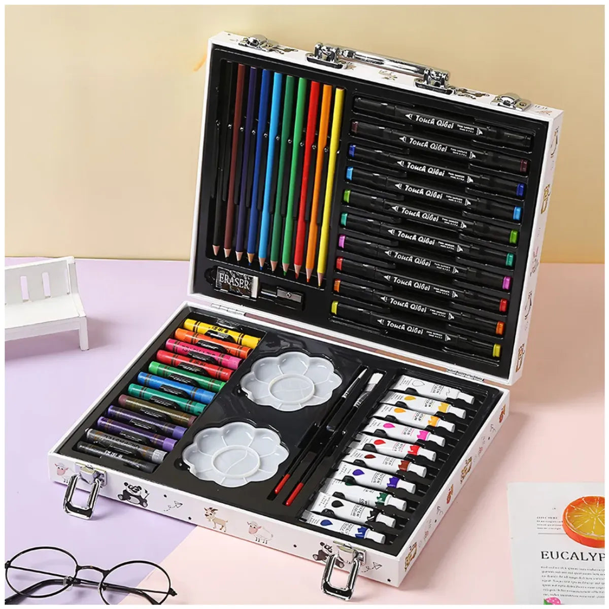Set de Arte Set lápices de Colores Acuarelas 68 pzs