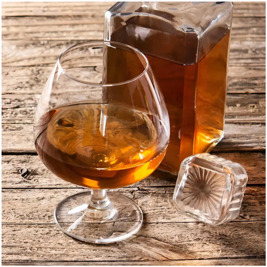 Set x6 Copas de Vino Brandy de Vidrio