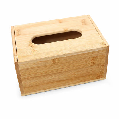 Servilletero Dispensador de Madera Natural 17 x 11 x 9 cm para Cocina, Comedor y Restaurante