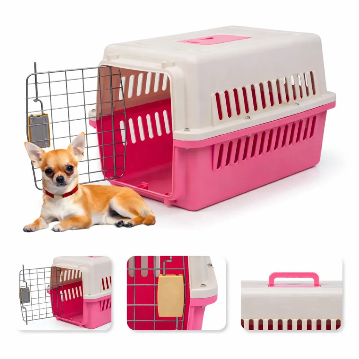Transportador de Mascota Canil Kennel 58 x 37 x 37 cm Grande