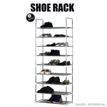 Zapatera organizador de 9 niveles Metalico Grey