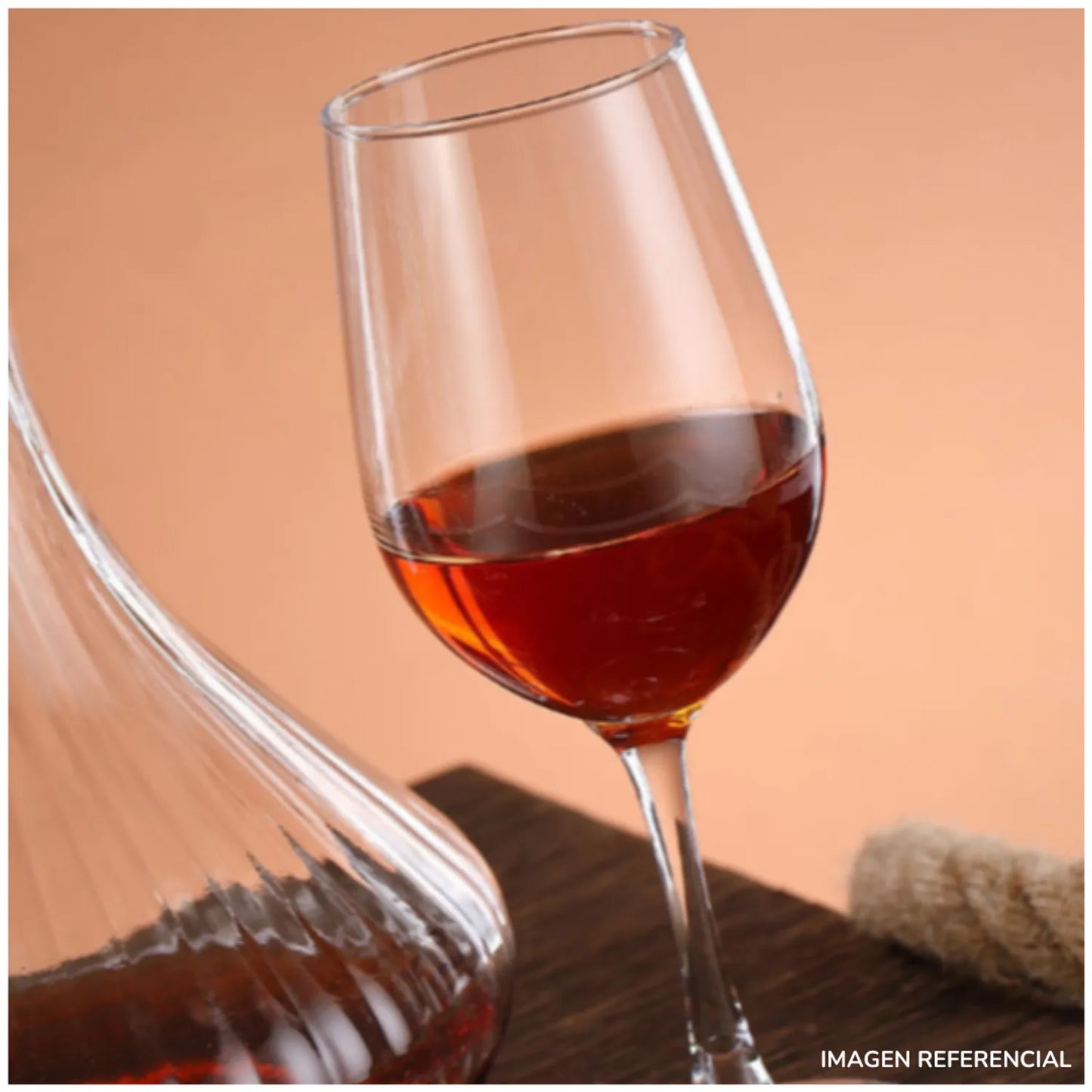 Set Decantador de Vino con Copas de Vidrio
